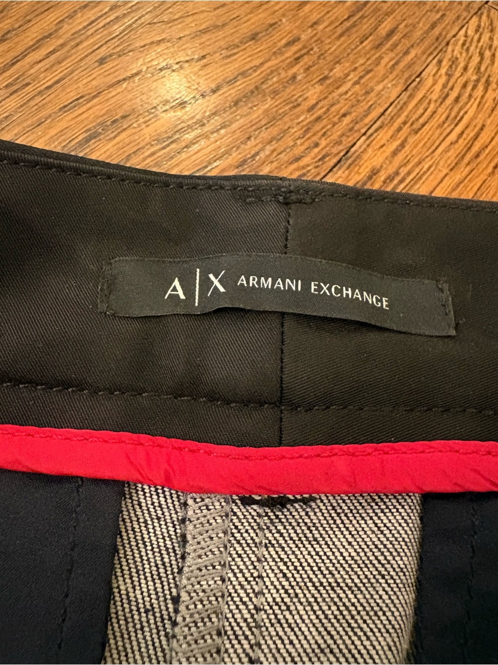 Armani Exchange Two-Tone Gray and Black Tapered Pants - Picture 2 of 4